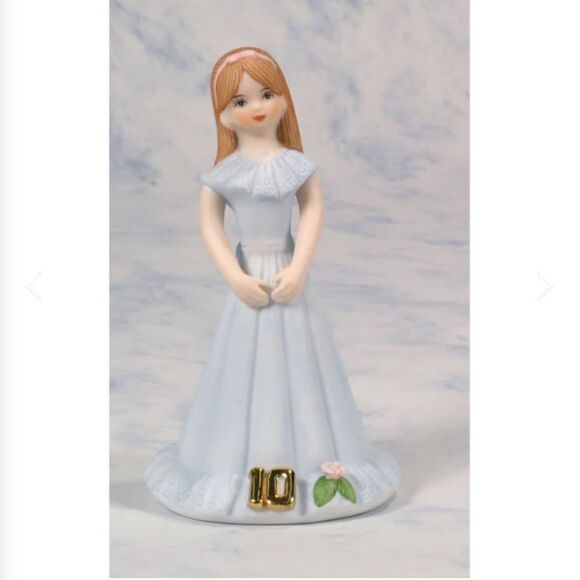 Enesco Growing Up Girls “10th Birthday” Porcelain Figurine - Picture 1 of 5
